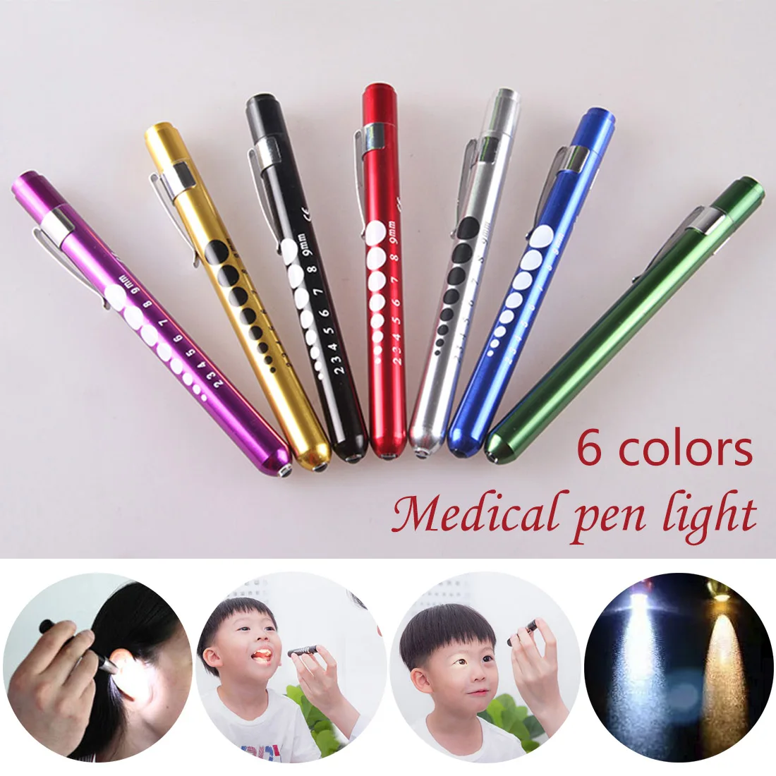 Pupil lamp Medical flashlight 1PC Penlight Torch Emergency Medical