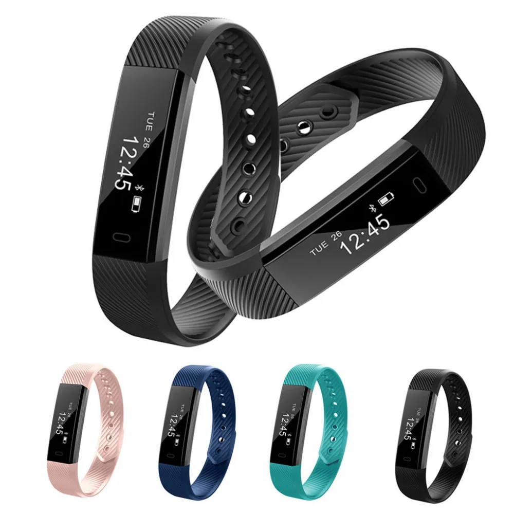 ID115 Smart Bracelet Sport Pedometer Fitness Tracker Sleep Monitor Wristband Bluetooth 4 0 Wterproot Smartband For