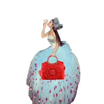 

Fashion Adult Unisex Female Bag Rose Flowers New 2017 New Female Shoulder Portable Oblique Bag Support Drop Shipping Dropship