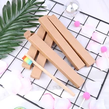 Мягкая Щетина зубная щетка для окружающей среды зубная щетка для ухода за полостью рта деревянная Радуга бамбук