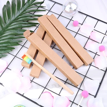 

Soft Bristle Head Toothbrush Environment Toothbrush Oral Care Wooden Rainbow Bamboo