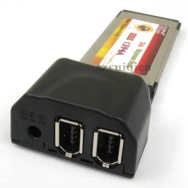 2 Ports Dual 6Pin Firewire 400 34mm/54mm ExpressCard DV capture 1394a