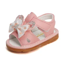 Г. Новые летние женские сандалии для малышей туфли принцессы для девочек с бантиком обувь для малышей с мягкой подошвой и медведем
