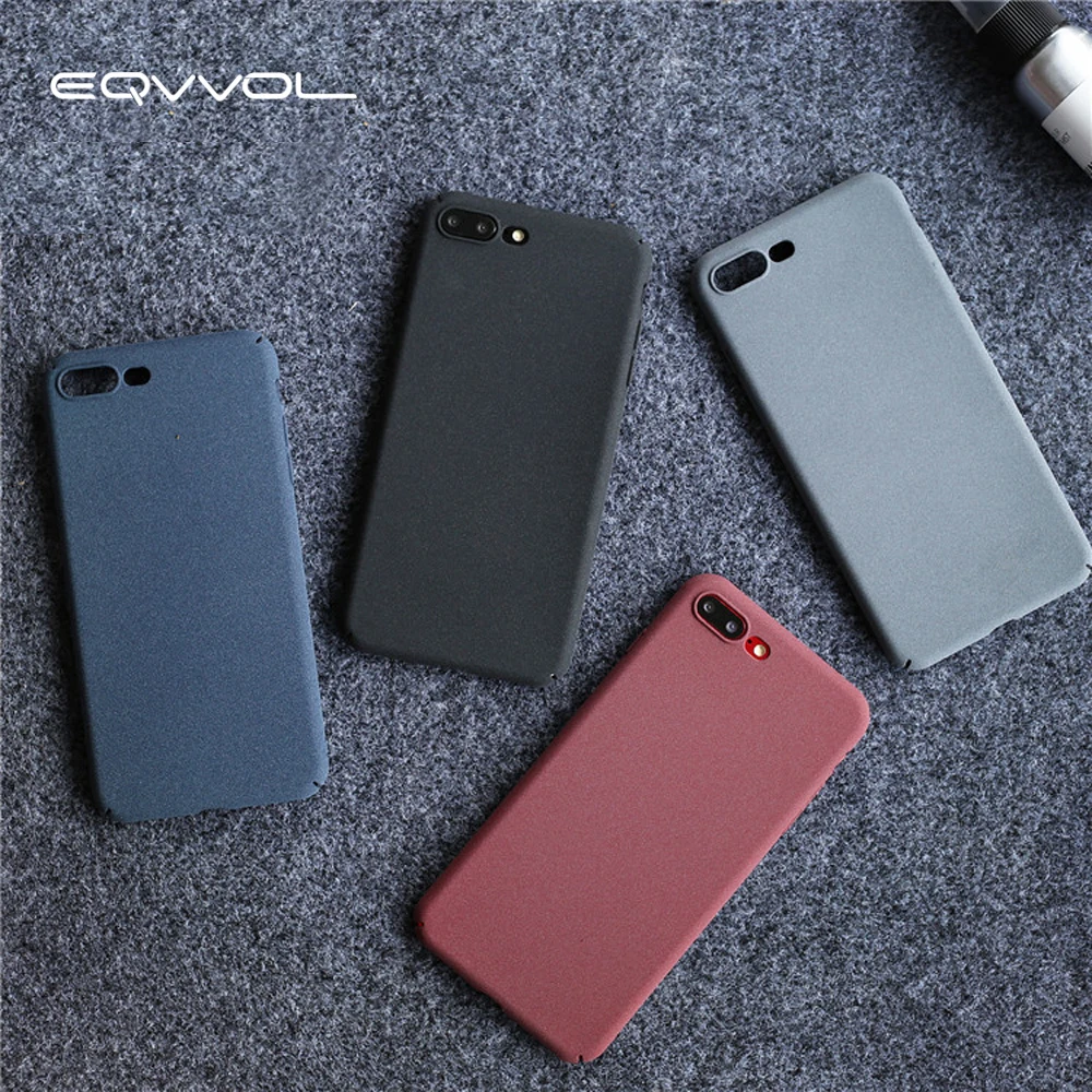 Eqvvol матовый тонкий чехол для телефона Apple IPhone X 8 7 6 S Plus милый чистый конфетный цвет