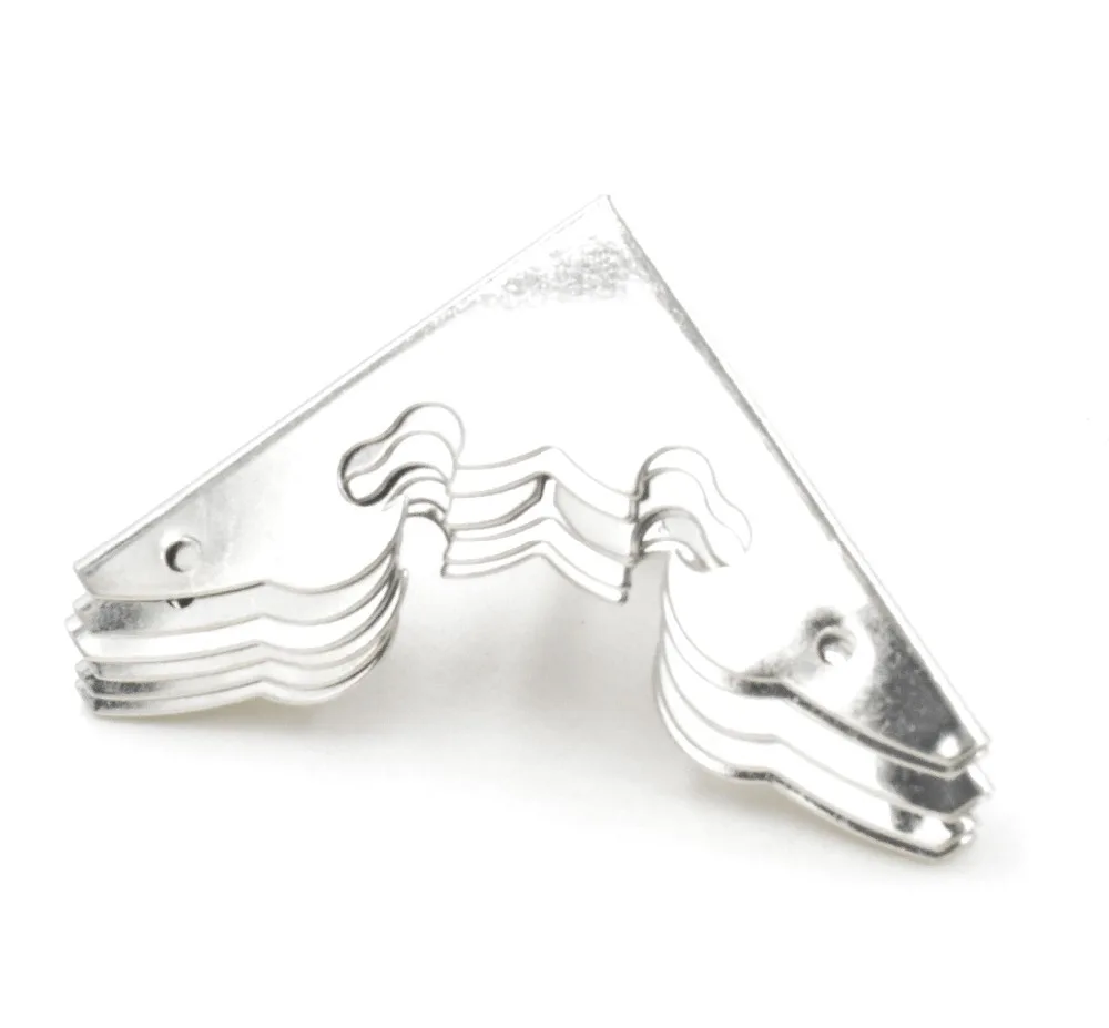

12Pcs 30mm Antique Silver Wood Box Feet Leg Corner Protector Guard Metal Crafts Decorative Bracket For Furniture Hardware
