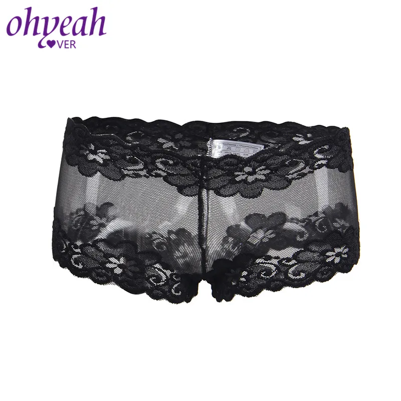 Женские кружевные трусики Ohyeahlover короткие женские сетчатые прозрачные нижнее