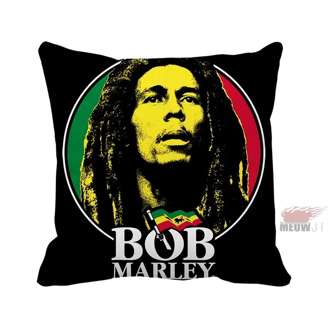 Bob Marley Singer reggae music rock roll Multi Size Throw Pillow Case