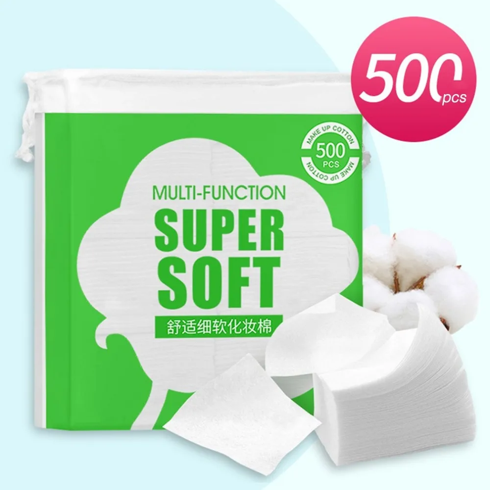 500pcs/bag Super Soft Makeup Remover Comfortable Face Cleaning Pad