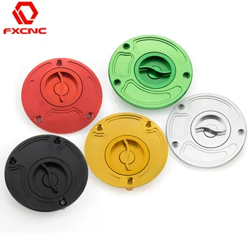 

For Kawasaki ZRX 1200 ZX-6RR/10R/6R/9R/9RE/9RF Z1000/Z750 ZZR600/1200 Motorcycle CNC Aluminum Fuel Tank Cap Gas Oil Tank Cover