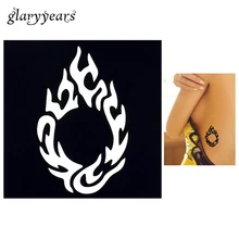 1 шт трафарет для татуировки хной пламя картина сексуальный женский боди-арт шаблон татуировки дизайн продукта Хна тату паста окрашенная трафарет G69