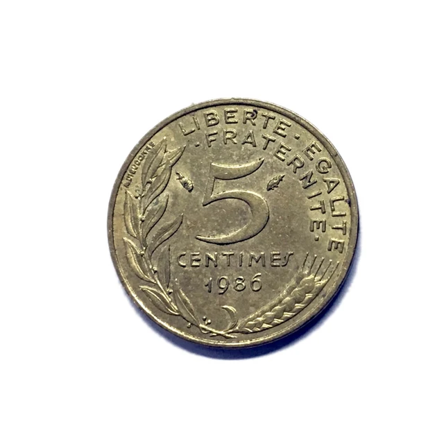 Francia 5 cent moneda año aleatorio KM933 original real colección de monedas 1 pieza Francia 5 cent moneda año aleatorio KM933 original real colección de monedas 1 pieza