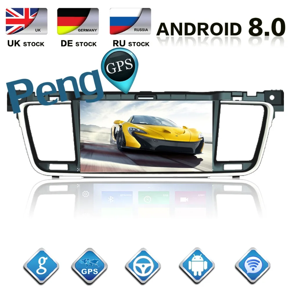 

2 Din Android 8.1 Octa Core Car Radio for Peugeot 508 2011 2012 2013 2014 GPS Navigation CD DVD Player Bluetooth Multimedia Unit