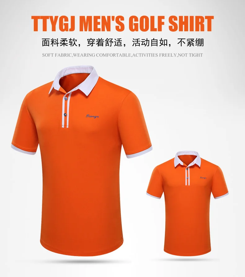 2019 camisa de golfe dos homens do