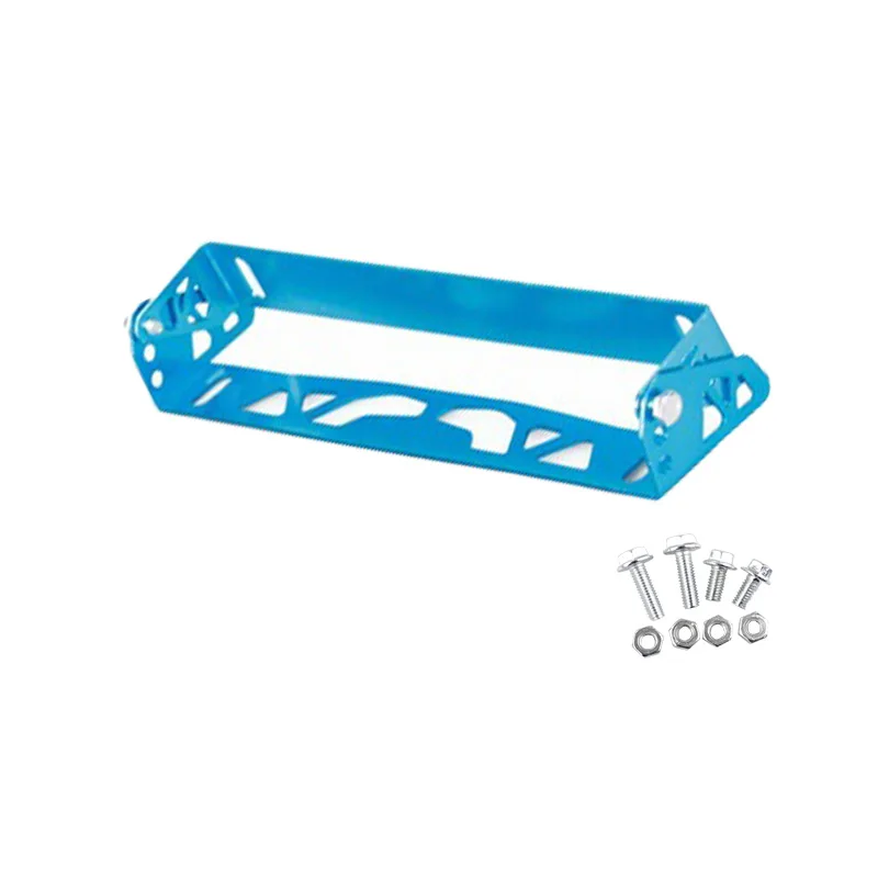 Автомобильная универсальная алюминиевая регулируемая вращающаяся пластина для номерного знака, рамка для номерного знака, одноцветная RS3-BTD012 - Цвет: Blue