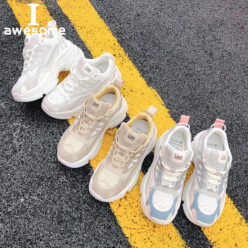

Platform Shoes Women Sneakers Trainers Genuine Leather Thick Sole Shoes Lace Up Women Flats Shoes Casual Shoes Zapatos Mujer