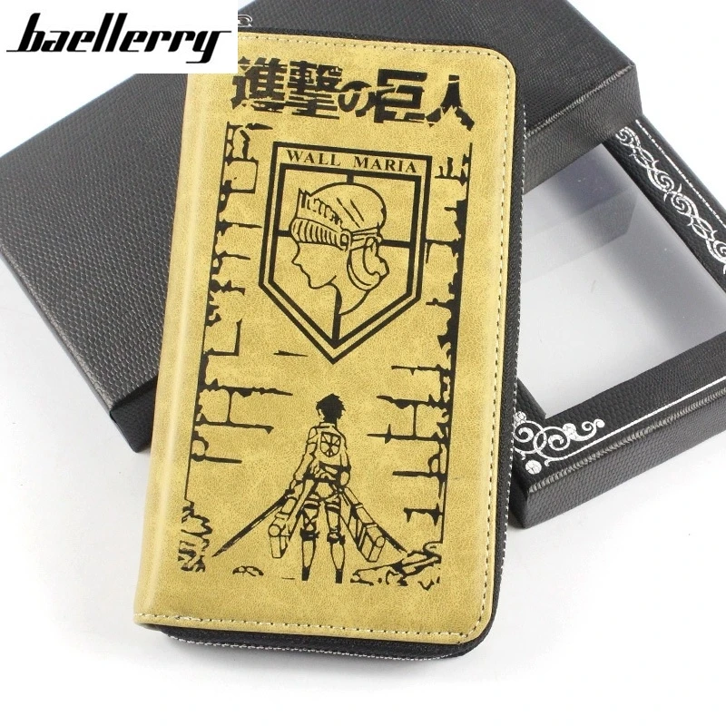 

2017 New Creative Commemorate Anime Cartoon Wallet Attack on Titan Wallet PU Leather Wallet S003