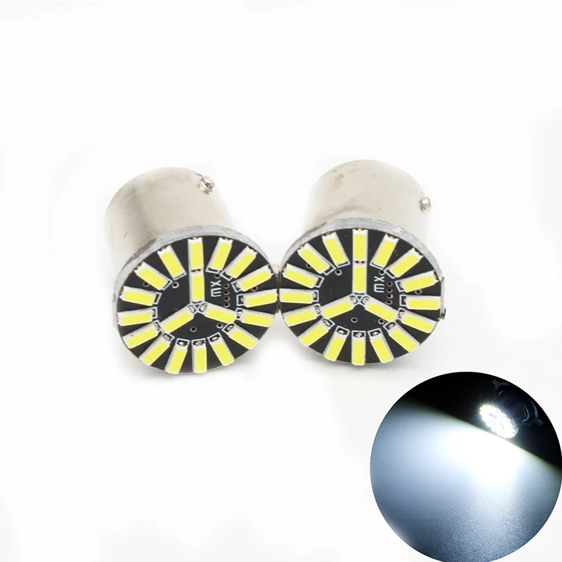 YSY 50 шт./лот DC12V S25 1156 Ba15s 19SMD 4014 LED Canbus Автомобильный задний тормоз запасной