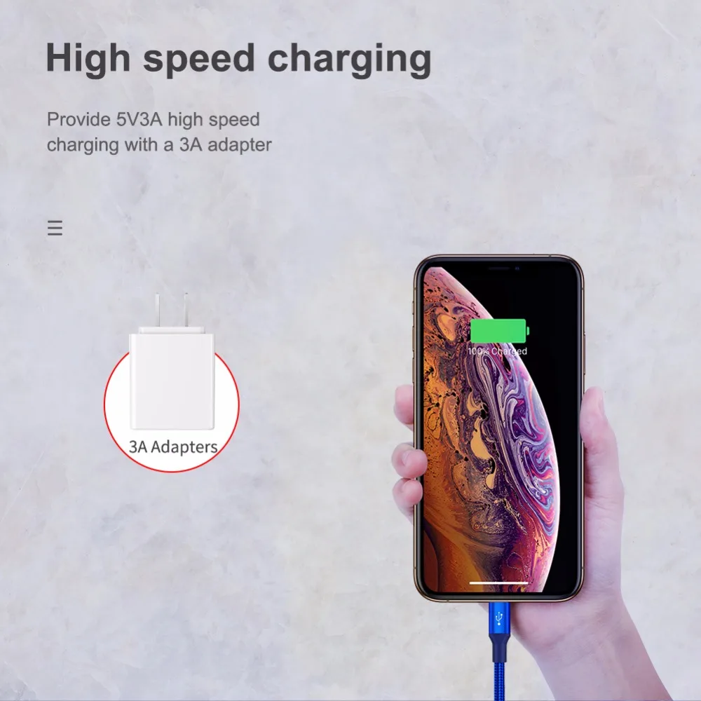 NILLKIN Swift 3 в 1 кабель 5 В 3 а кабель для быстрой зарядки с 3 разъемами для зарядки вместе для iphone lighting+ type C+ Micro USB