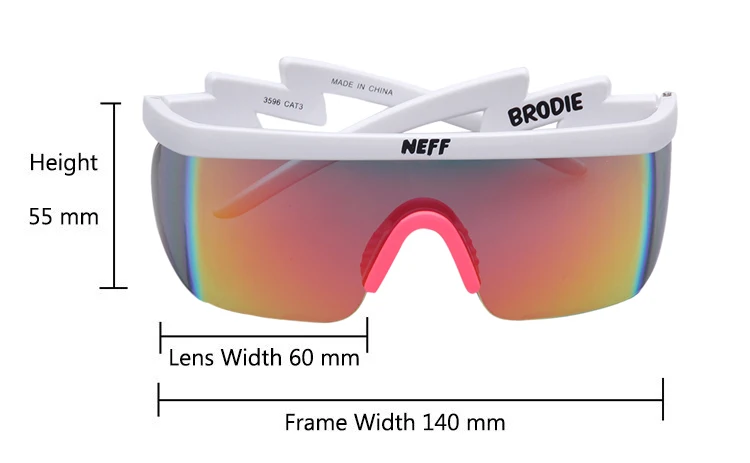Новые модные брендовые солнцезащитные очки Neff мужские/женские Винтажные