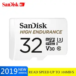 Двойной Флеш-накопитель SanDisk 32 Гб карта памяти MicroSD карты TF объемом 64 ГБ, 128 ГБ карта мониторинга C10 U3 V30 высокая выносливость записи видео в