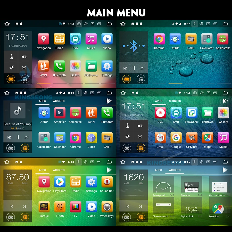 Best DAB+ Android 8.0 Autoradio GPS Sat Navi WiFi 3G Radio RDS OBD Bluetooth BT DVD USB SD DVR For Mercedes S/CL W220 W215 S500 CL600 7