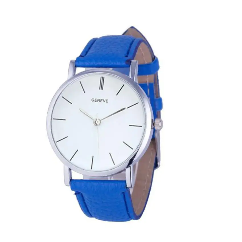 Супер горячие часы для женщин элегантные часы Модные Аналоговые кварцевые часы кожа простые наручные часы под платье Relogio Masculino подарок# C - Цвет: E