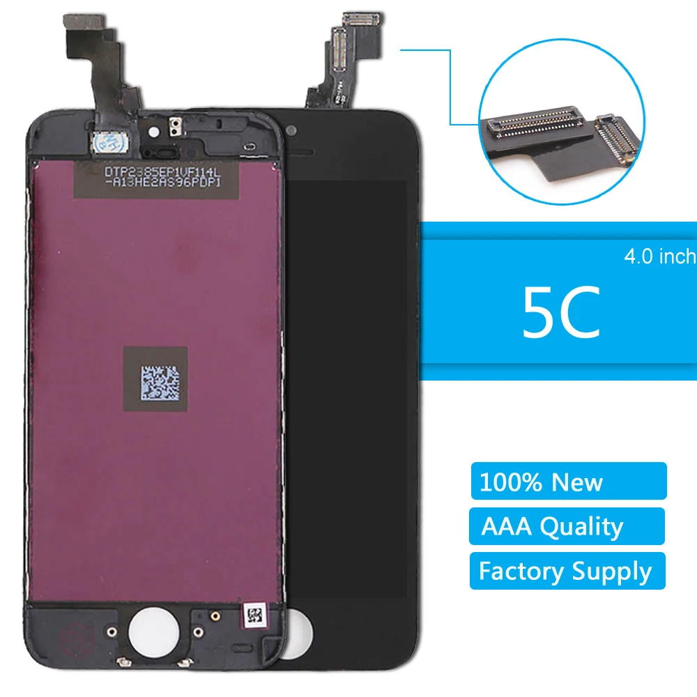 

for iPhone 5C LCD Display Digitizer AAA Quality Touch Screen Display for iPhone 5C LCD Assembly Screen Replacement With Frame