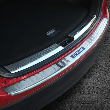 

Car accessories stainless steel rear bumper protector sill trunk guard cover trim for Mazda CX-5 2013-2016