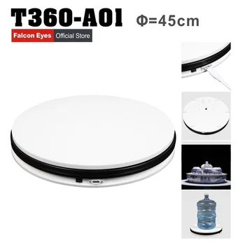 

Falcon Eye 14" 45cm 360 Degree Electric Rotating Turntable Photography Turntable Max Load 40kg with Led Light T360-A01 CD50 2Y