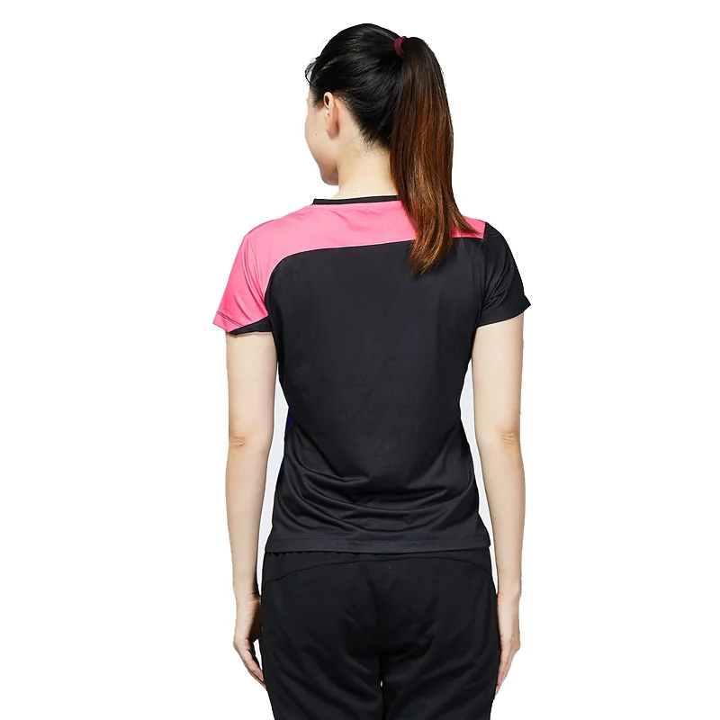 Kawasaki женская спортивная одежда полиэстер бадминтон спортивные рубашки с v-образным вырезом дышащий Ультра светильник шорты футболки ST-T2012