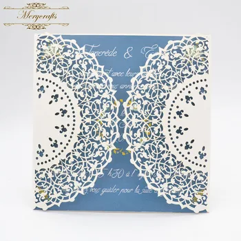 

Wholesale semi-circular fold wedding souvenirs laser cut invitation luxury