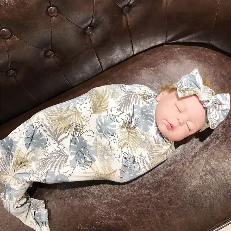 Пеленальное Одеяло для новорожденных, повязка на голову, набор диких цветов, органические румяна, детское одеяло для новорожденных