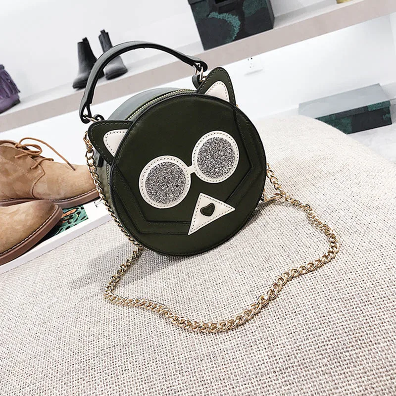 Women Patchwork Handbag Female Leather Roll Circular Bag Famous Crossbody Shoulder Bags Animal Chains Fashion Tote Sac SS7316 (20)