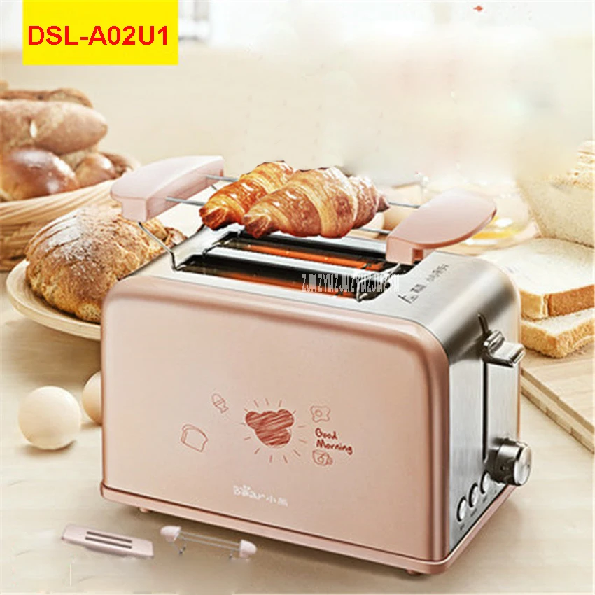 

DSL-A02U1 220V/50Hz Multi-functional Breakfast Toaster automatic stainless steel 2 Slice Toaster Mini-toaster 680W Toaster Ovens