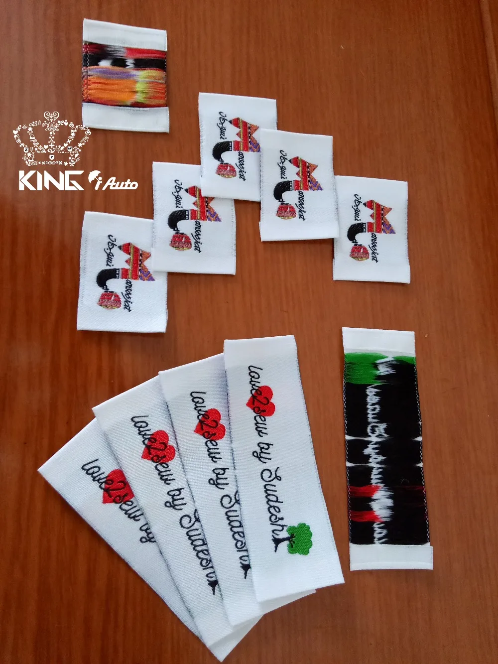 Free shipping famous Brand or Customize garment woven labels/embroidered patch/ paper hang tag ...