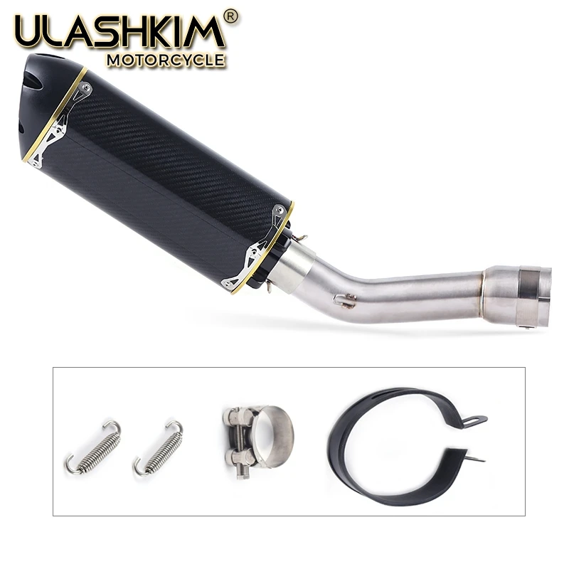 

Motorcycle Full System Exhaust Escape Muffler Middle Connect Link Pipe Slip On For YAMAHA FZ1 FZ1N FZ1000 2005 to 2016 DB-KILLER