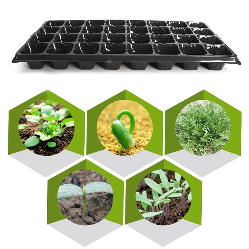 

32 Cell Seedling Starter Tray Extra Strength Seed Germination Plant Flower Pots Nursery Grow Box Propagation For Garden