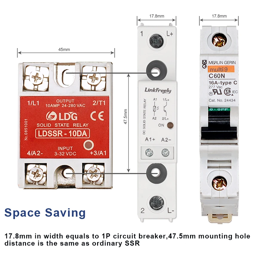 TRD600D25M Single Phase DC Solid State Relay SSR 25A DC Control DC Input 4-32V DC Output 24-600VDC Integrated Heat Sink Relay TRD600D25M Single Phase DC Solid State Relay SSR 25A DC Control DC Input 4-32V DC Output 24-600VDC Integrated Heat Sink Relay