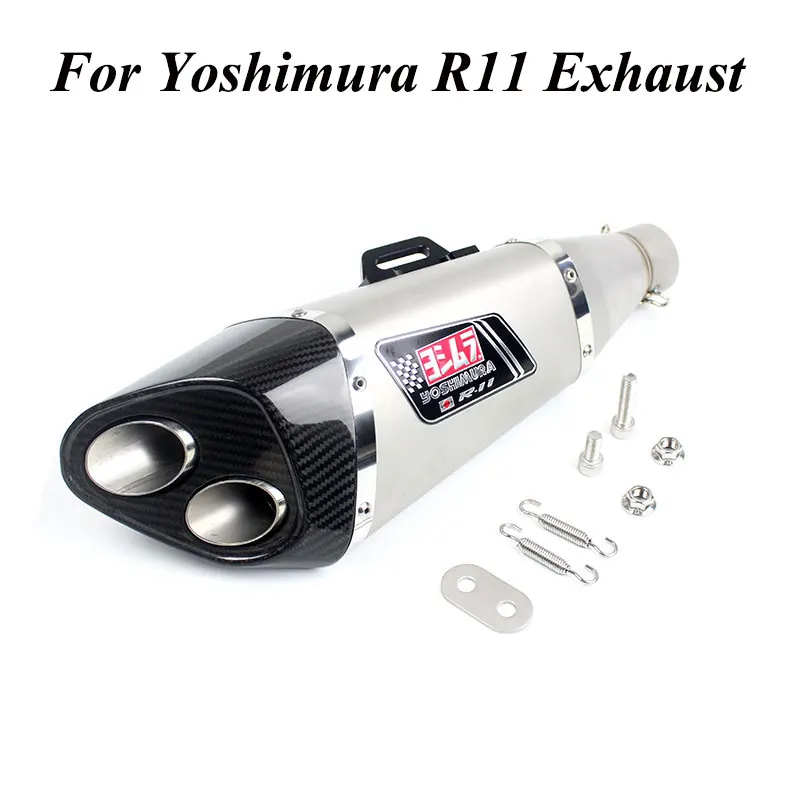 Akrapovic Moto Universel Tubo De Escape Мотоцикл выхлопная труба с двойным отверстием дБ убийца