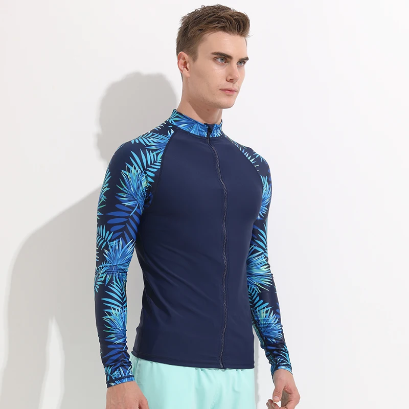 

Men's UV Protection Quick Dry Compression Rash Guard Shirt Baselayer Running Yoga Rashguard Tops Men Water Sports Blouse