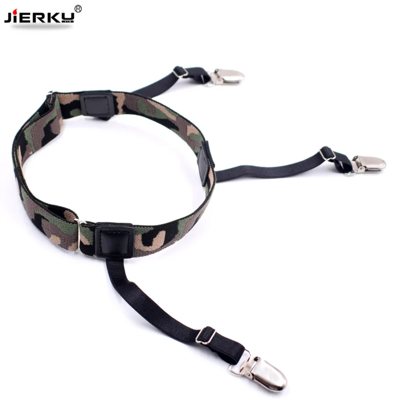 Camouflage Garter Shirt Stays Holder Man's Leg Suspenders Fashion Shirt Braces Suspenders Garter Holder Business 1pair