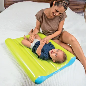 

INTEX baby inflatable mattress thick soft air bed diaper bed camping air cushion 48422 with air pump