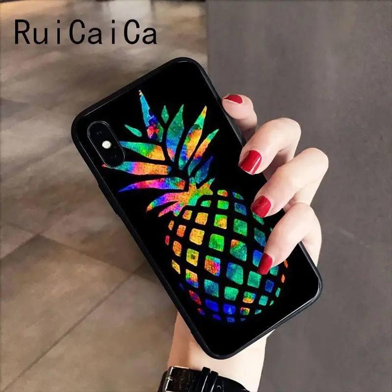colorful pink gold pineapple