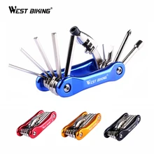 WEST BIKING Bicycle Repair Tools 10 in 1 Steel Multifunction Tools Screwdriver Chain Tool Road MTB Mountain Portable Bike Tools
