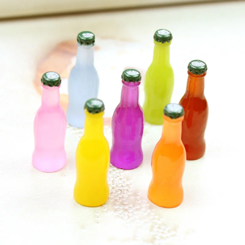 10Pcs/Lot 3D Resin simulation mini cocktail bottles drink bottles