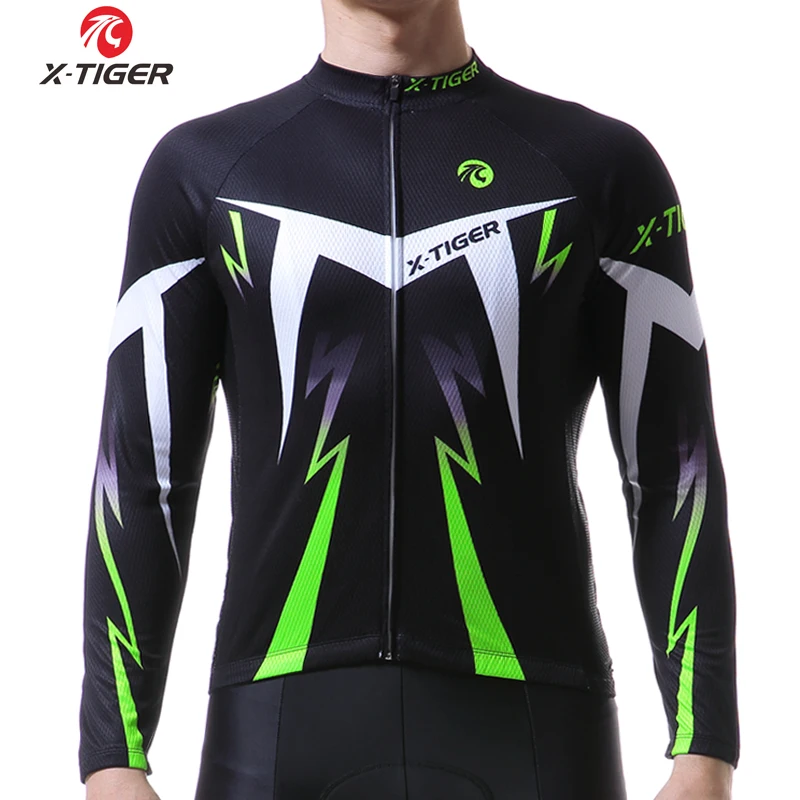 X-TIGER с длинным рукавом Майо Ropa Ciclismo Майки для велоспорта/осень горный велосипед одежда/гоночный велосипед одежда для велоспорта