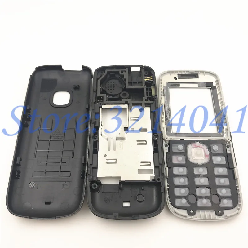 10 шт./лот полный Корпус чехол для Nokia C1-01 Батарея чехол с английской клавиатуры