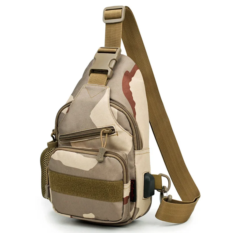 

Tactical Army Chest Bag Men Women Outdoor Sport Backpack Shoulder Multi-function Pockets Hiking Camping Camouflage Messenger Bag