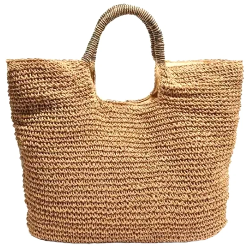 

Fashion Summer Round Straw Bag Beach Rattan Women Handbag Totes Ladies Knitted Messenger Beach Bags Female Bag Shopper Purse