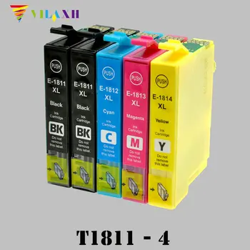 

vilaxh T1811 Ink cartridge For Epson T1811 - T1814 Expression XP212 XP215 XP225 XP312 XP315 XP412 XP415 XP202 XP205 XP302 XP305